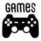 Modern black and white background for games streaming. Game backdrop with gamepad. Vector