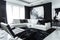Modern Black and White Living Room Decor