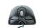 Modern black wired optical mouse