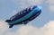 Modern blue airship