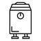 Modern boiler icon, outline style