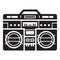 Modern boombox icon, simple style