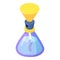 Modern bottle perfume icon, isometric 3d style