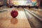 Modern bowling room