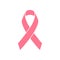 Modern breast cancer awareness pink ribbons