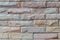 Modern brick wall. Multicolored Tile Background-brown and white color.