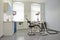 Modern bright treatment room in dental practice