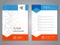 Modern brochure, abstract flyer with simple dotted design. Layout template with arrows. Aspect Ratio for A4 size. Poster of blue,