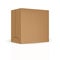 Modern brown packaging box with detailed side part