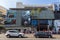 Modern building and cars at Hollywood Boulevard, Los Angeles, USA