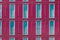 Modern building facade - window pattern on hotel exterior