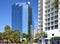 Modern Buildings in Downtown Sarasota at the Gulf of Mexico, Florida