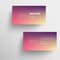 Modern business card template with blurred background