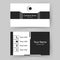 Modern business card template. Corporate visiting card for your company. Fresh style. Double â€“ sided vector illustration design