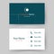 Modern business card template. Corporate visiting card for your company. Fresh style. Double â€“ sided vector illustration design