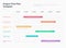 Modern business project time plan template with colorful project tasks in time intervals