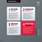 Modern business template with four square options on gray background