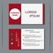 Modern business visiting card vector template