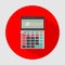 Modern calculator, great design for any purposes. modern calculator design.