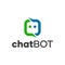 Modern Call Center Communication Chatbot Chatting Logo Concept
