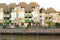 Modern canal houses at Thorbeckegracht in Zwolle