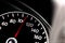 Modern car speedometer. Close up shot of the