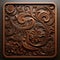 Modern Carved Wooden Baking Sheet With Floral Accents
