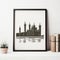 Modern Castle Silhouette Print And Go Art - Intensely Detailed Coastal And Harbor Views