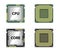 Modern central computer processors CPU isolated