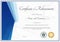 Modern certificate template for achievement, appreciation, participation or completion