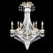 modern chandelier with crystal pendants