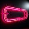 Modern chat symbol A bold pink neon element for attention