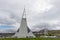 Modern church in the west of Iceland