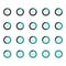 Modern circle progress bar icon set vector illustration