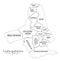 Modern City Map - Ludwigshafen city of Germany with boroughs and