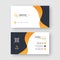 Modern and clean professional business card template