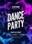 Modern Club Music Party Template, Dance Party Flyer, brochure. Night Party Club sound Banner Poster.