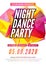 Modern Club Music Party Template, Night Dance Party Flyer, brochure. Night Party Club sound Banner Poster