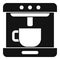 Modern coffee machine icon, simple style