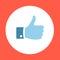 Modern color social media icon design. Vector bright sign template