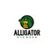 Modern colorful ALLIGATOR crocodile logo design