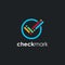 modern colorful checkmark logo icon vector template