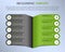 Modern colorful infographics options template vector designed to