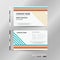 Modern colorful stripe lines name card template.