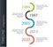 Modern colorful template business concept timeline zigzag. Infographics layout with 5 steps, parts, options, stages, for