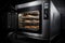 modern commercial oven with sleek design and touch-screen controls