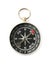Modern compass on white background. Camping equipment
