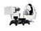 Modern concept of gaming consoles headphones virtual reality glasses portable joysticks 3d render on white background no shadow