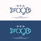 Modern conceptual set of vector logos sea food with fish.