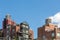 Modern Condo Buildings with water tank on top, New York City, USA